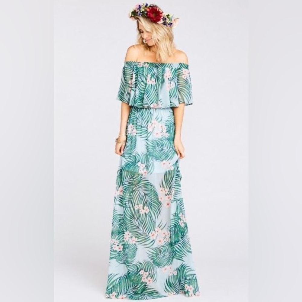Show Me Your MuMu Hacienda Maxi Dress Hanalei Dream Small